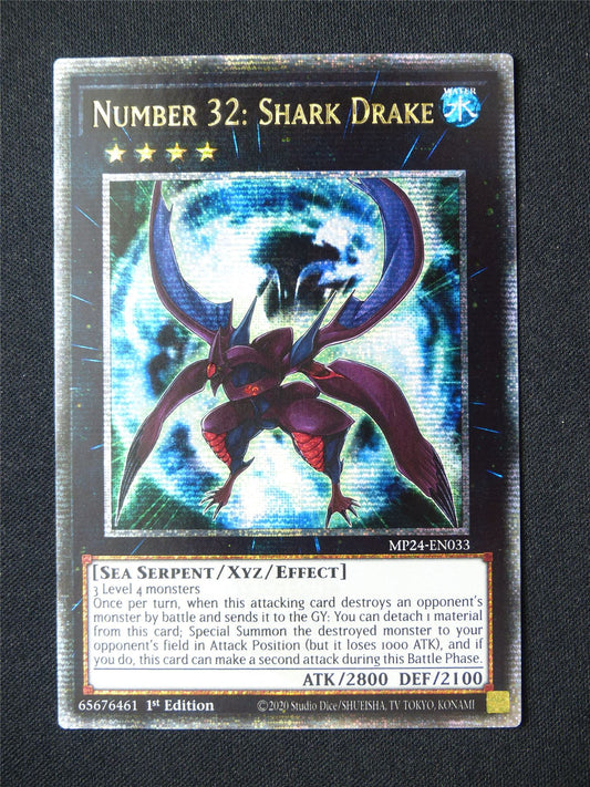 Number 32: Shark Drake MP24 Quarter Century Rare - 1st ed Yugioh Card #2TH