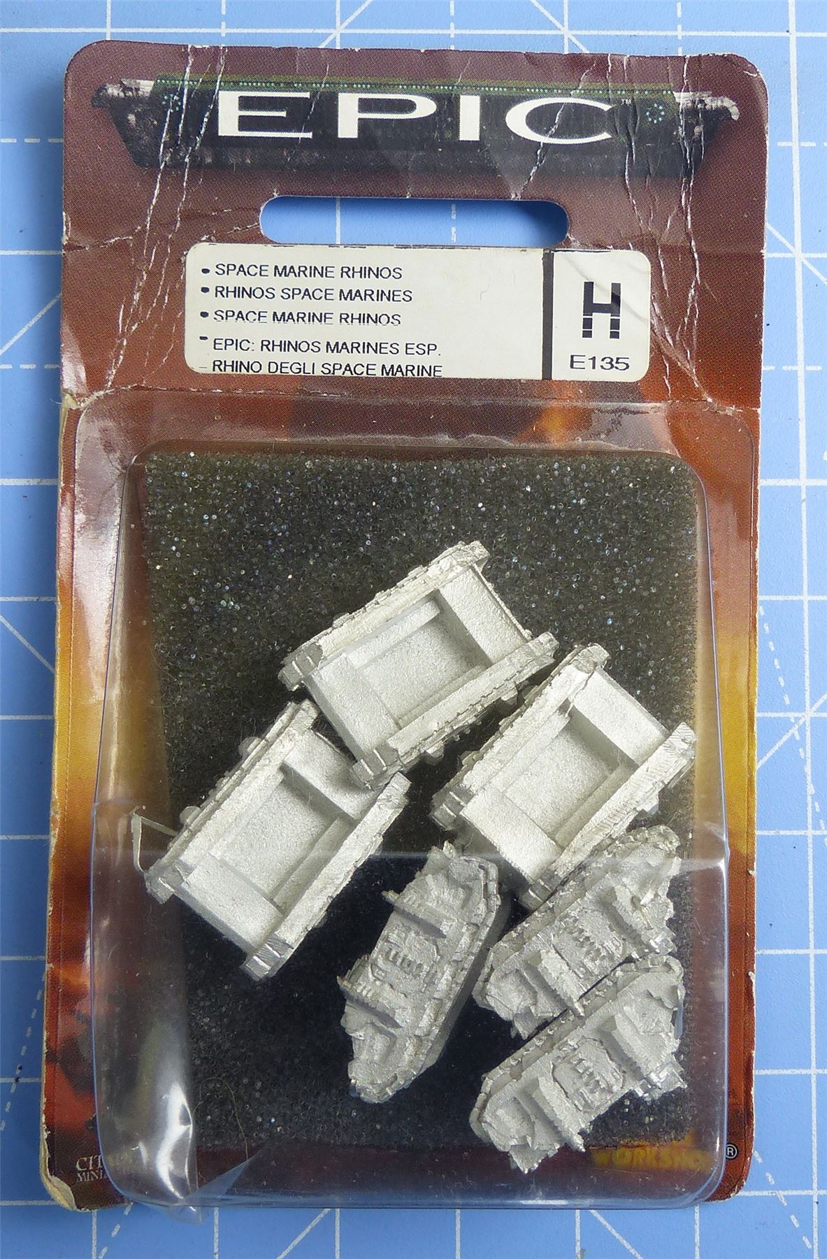Rhinos Classic Metal Blister - Warhammer Epic #XG