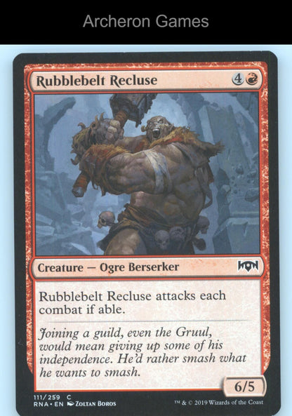 Rubblebelt Recluse 111 C MTG Card Ravnica Allegiance