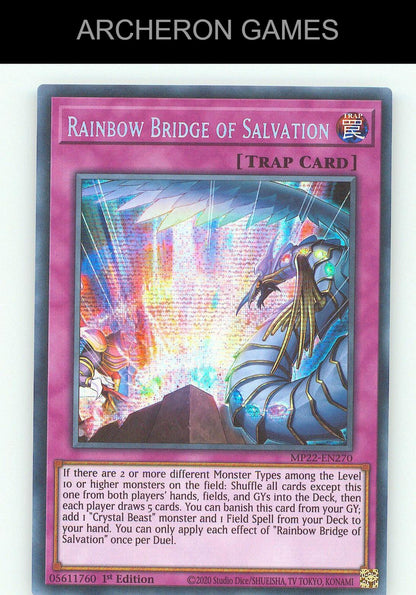 Rainbow Bridge of Salvation SEC YUGIOH Card