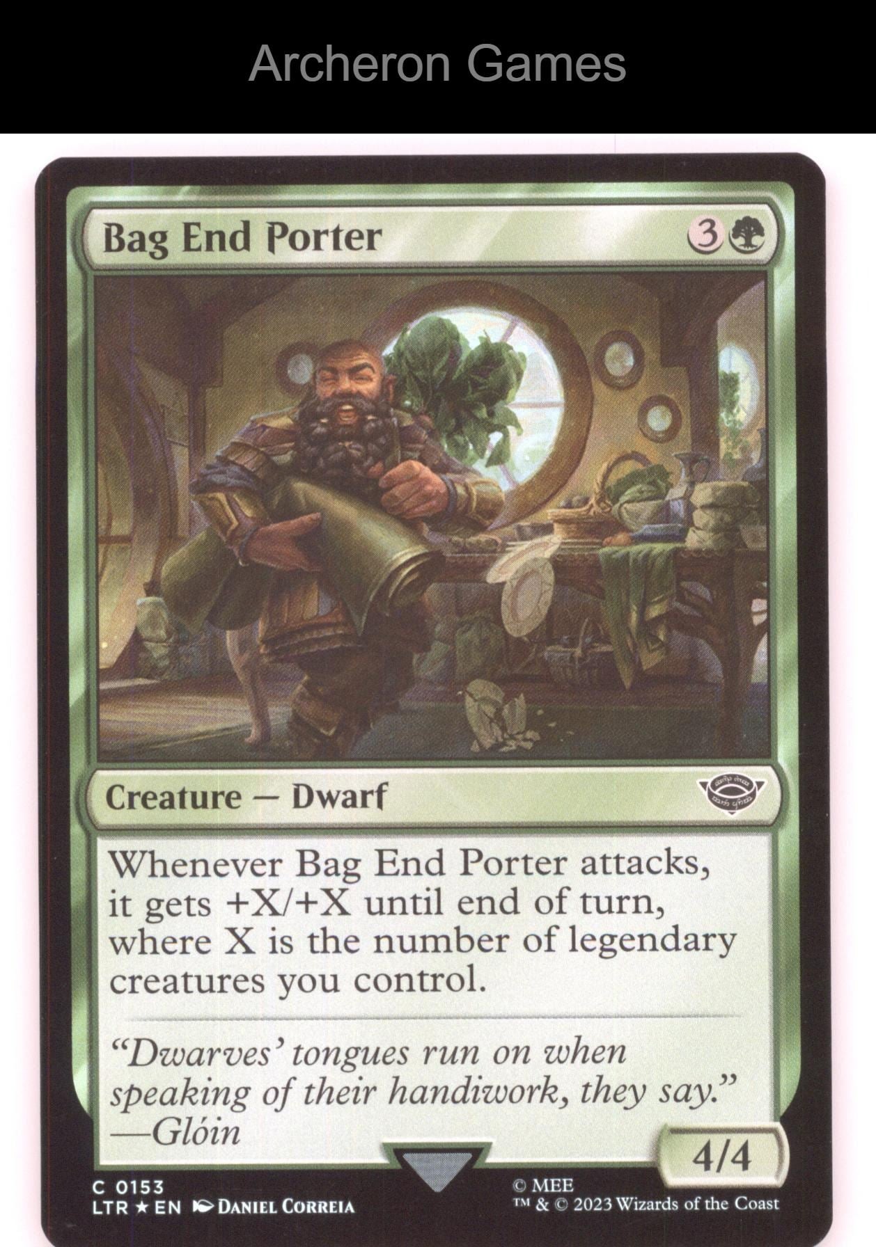 Bag End Porter 153 MTG Card Universes Beyond:Tales of Middle-earth