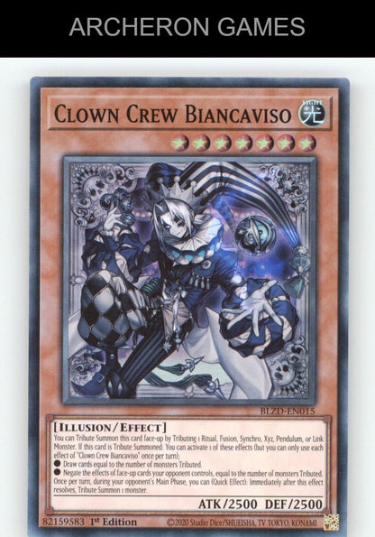 Clown Crew Biancaviso SR YUGIOH Card