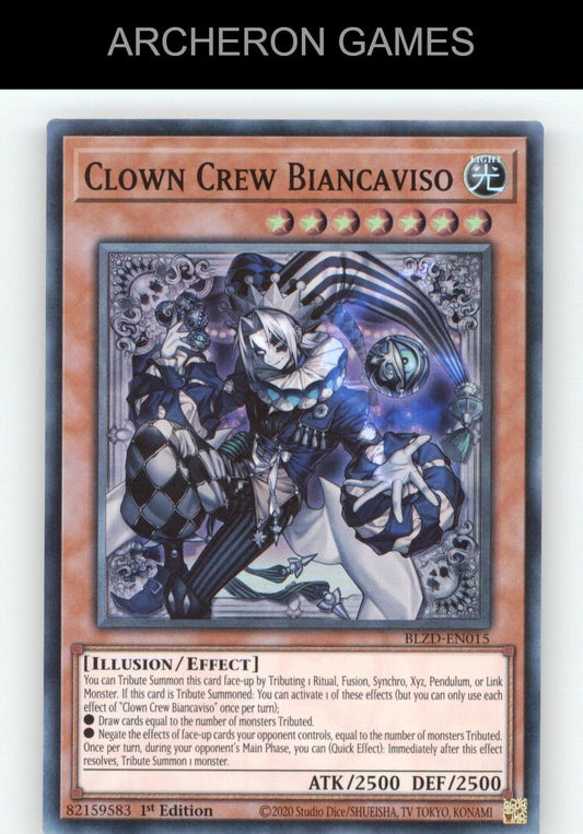 Clown Crew Biancaviso SR YUGIOH Card