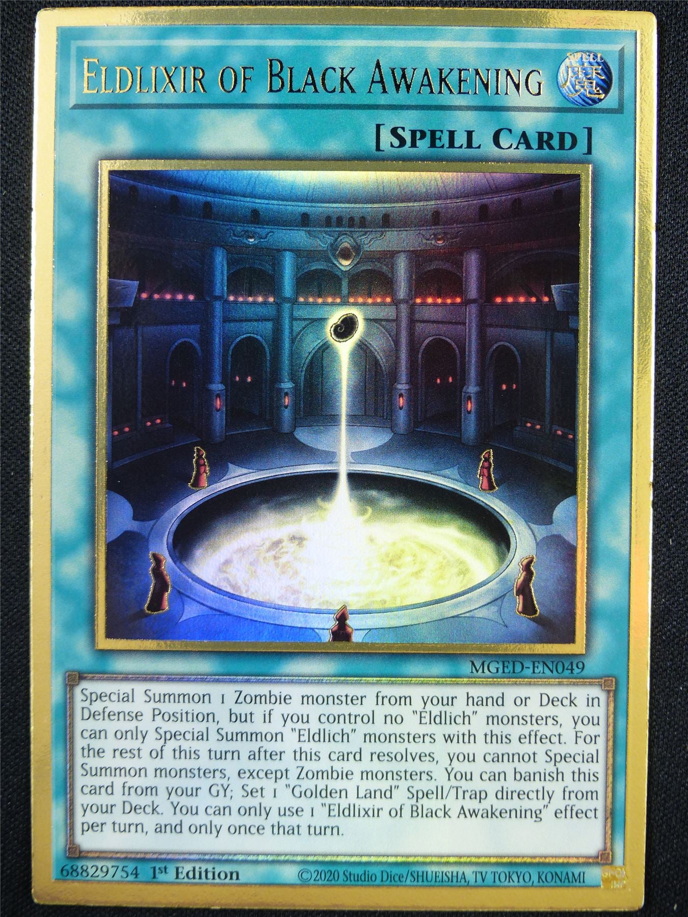 Eldlixir of Black Awakening MGED Gold Rare - 1st ed Yugioh Card #26U