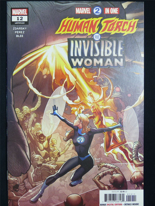 HUMAN Torch and the Invisible Woman #12 Marvel 2 in one - Marvel Comic #1DP