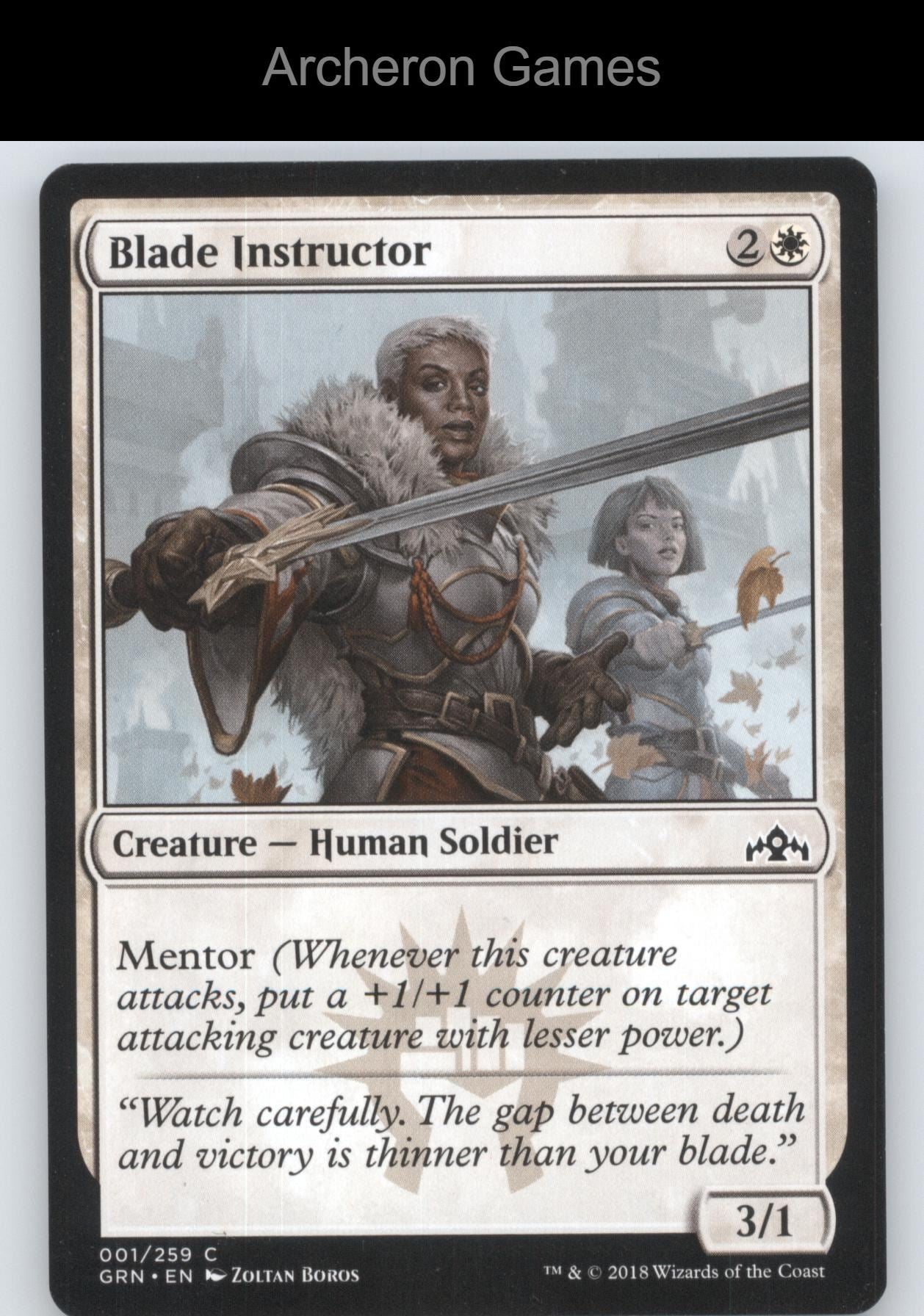 Blade Instructor 1 C MTG Card The List Reprints