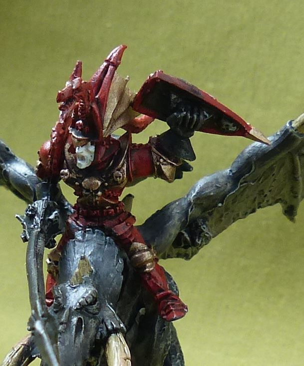 Classic Metal Blood Dragon Vampire on Winged Nightmare painted OOP Rare - Warhammer #4HB