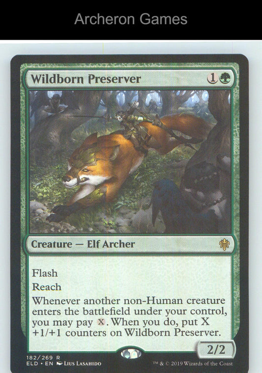 Wildborn Preserver ELD 182 R MTG Card NM/EX+