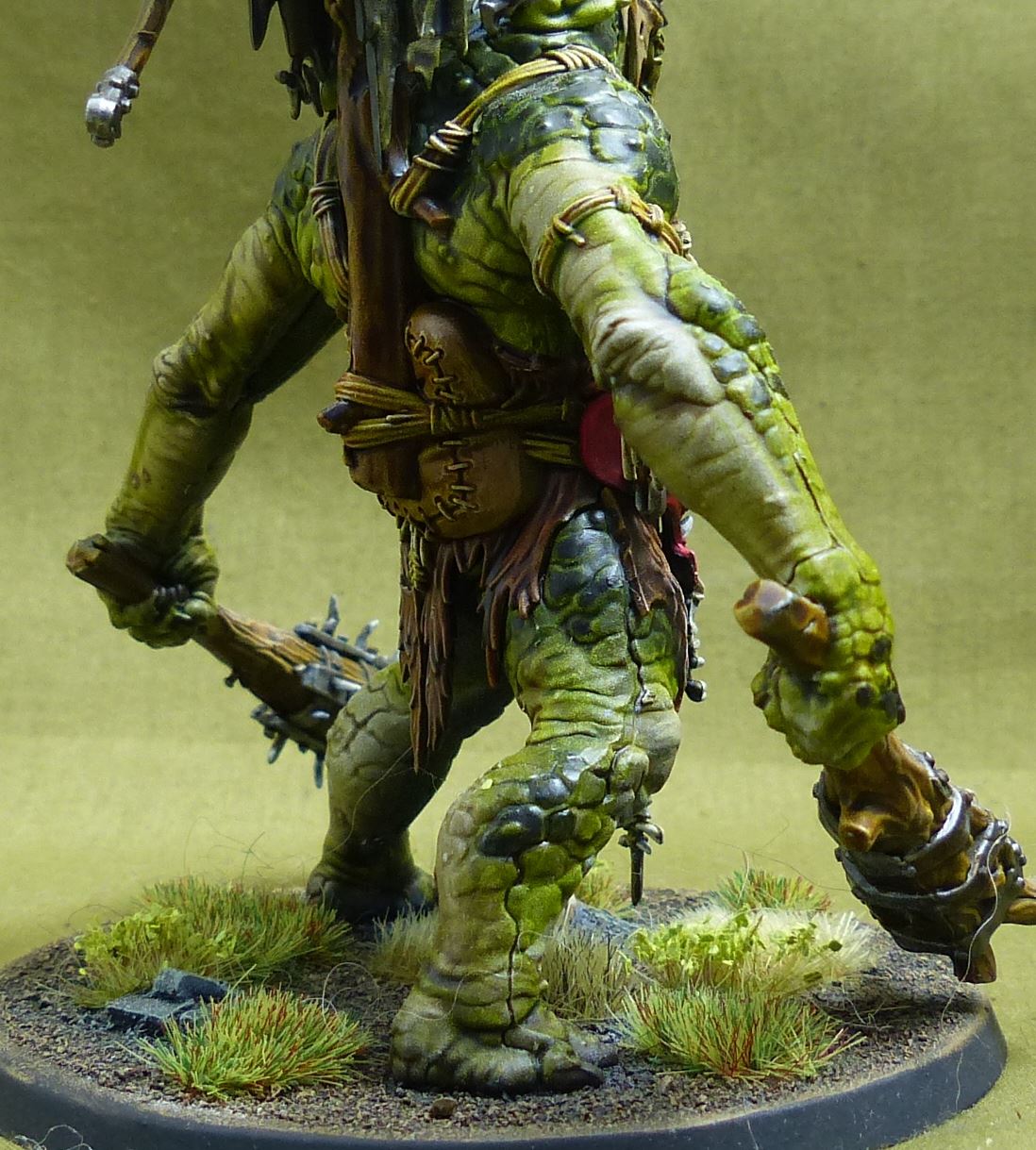 Breaka-boss on Mirebrute Troggoth painted - Orruk Warclans - Warhammer AoS #2OZ