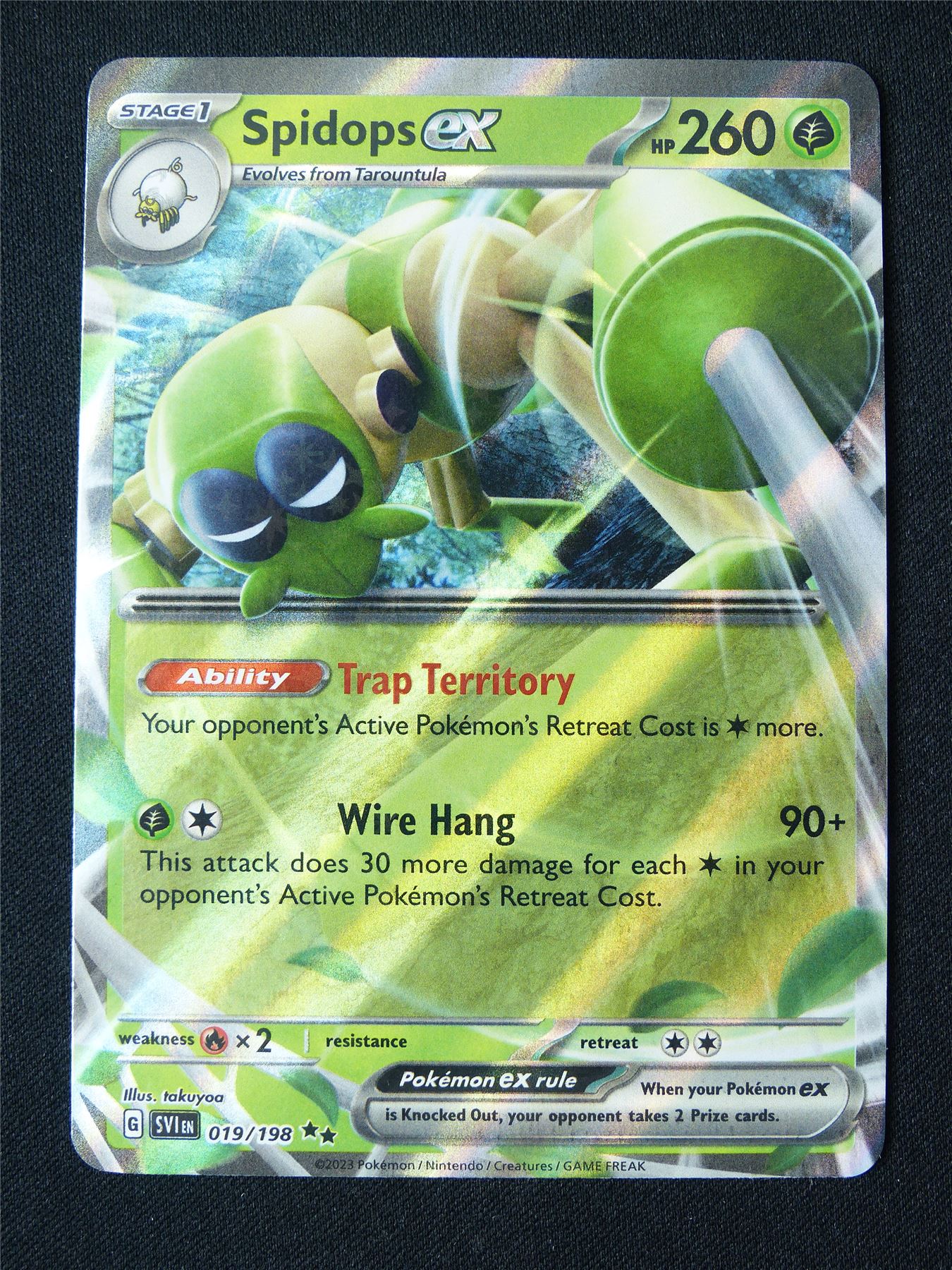 Spidops EX 019/198 Holo - Pokemon Card #1AU