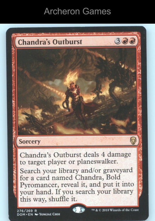 Chandra's Outburst 276 R MTG Card Dominaria
