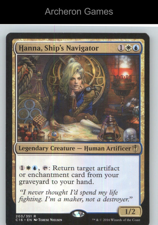 Hanna, Ship's Navigator C16 203 R MTG Card NM/EX+
