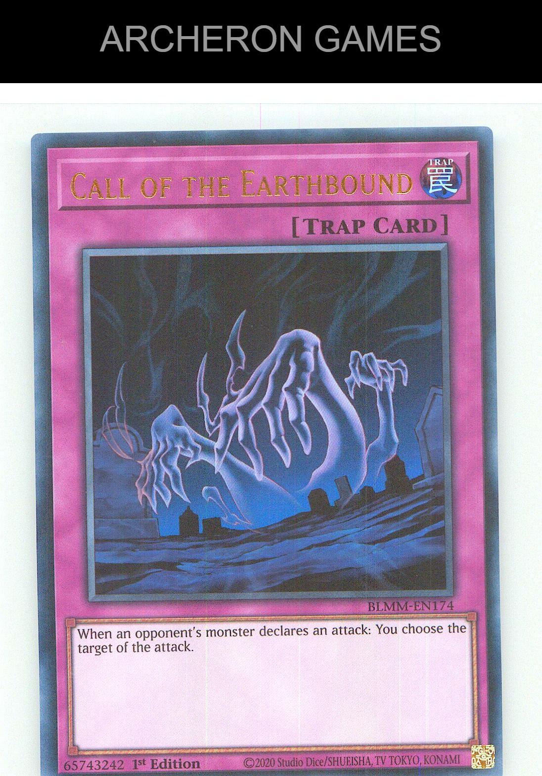 Call of the Earthbound Ultra Rare YUGIOH Card 1st Edition