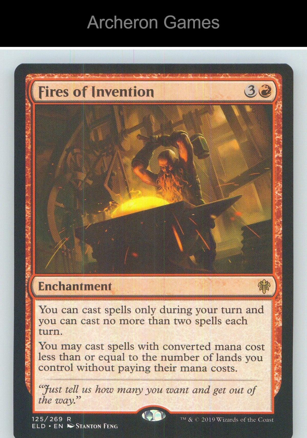 Fires of Invention ELD 125 R MTG Card NM/EX+