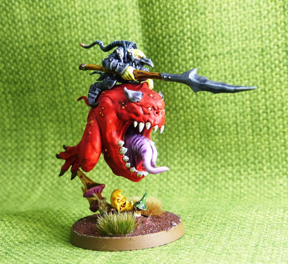 Loonboss on Giant Cave Squig Painted - Warhammer AoS 40k #B6
