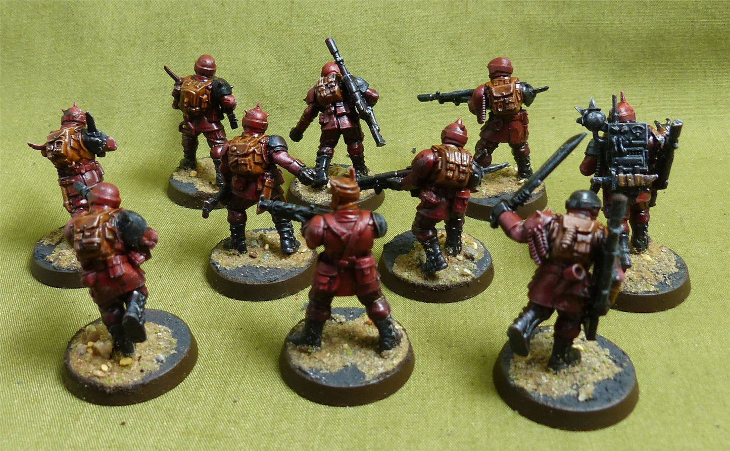 Cadian Shock Troops painted - Astra Militarum - Warhammer 40K #1J2
