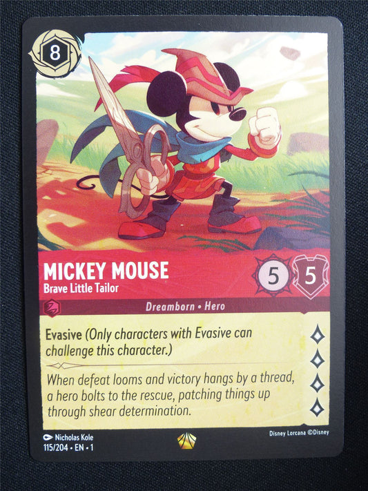 Mickey Mouse Brave Little Tailor 115/204 - Lorcana Card #18F
