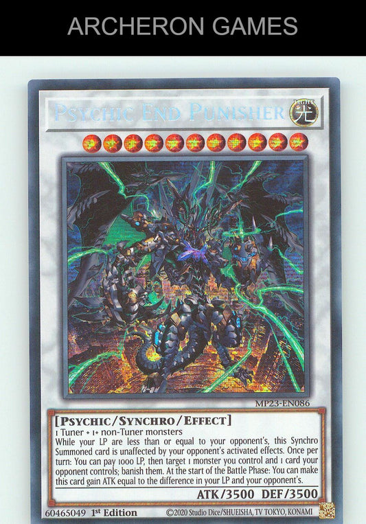 Psychic End Punisher SEC YUGIOH Card