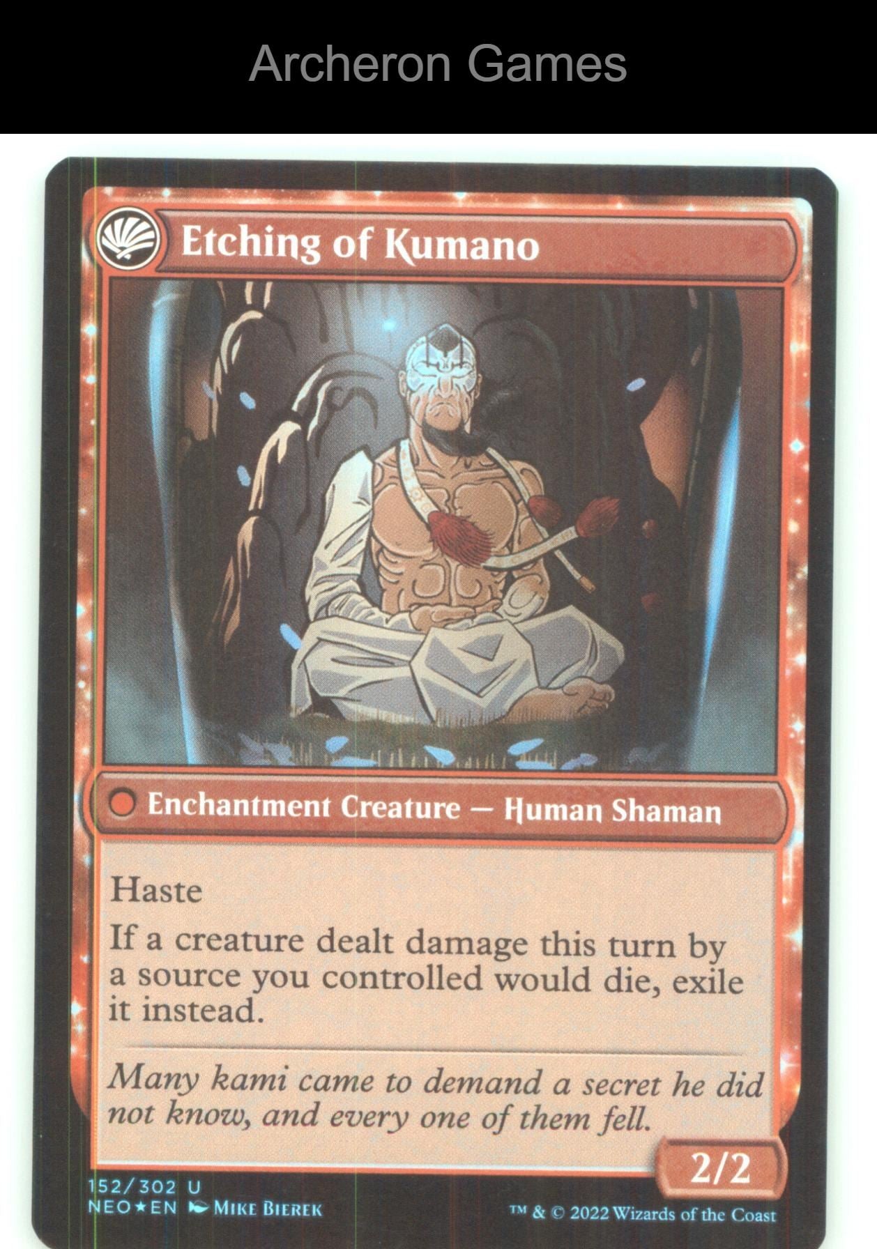 Kumano Faces Kakkazan 152 UC MTG Card Kamigawa: Neon Dynasty