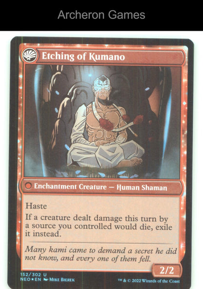 Kumano Faces Kakkazan 152 UC MTG Card Kamigawa: Neon Dynasty