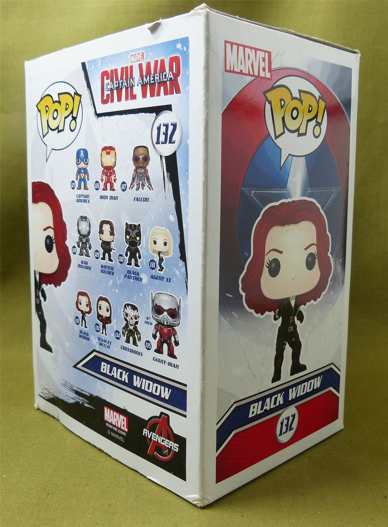Black Widow 132 - Captain America Civil War - Funko Pop! Figure #GU