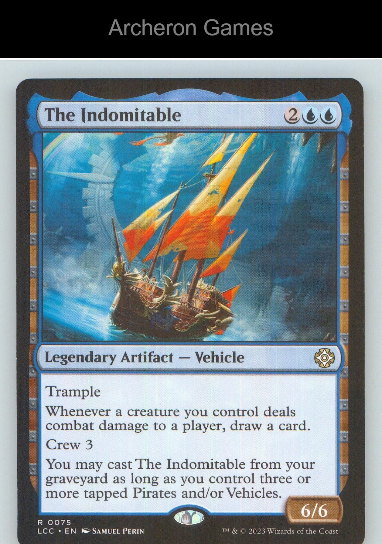 The Indomitable LCC 75 R MTG Card NM/EX+