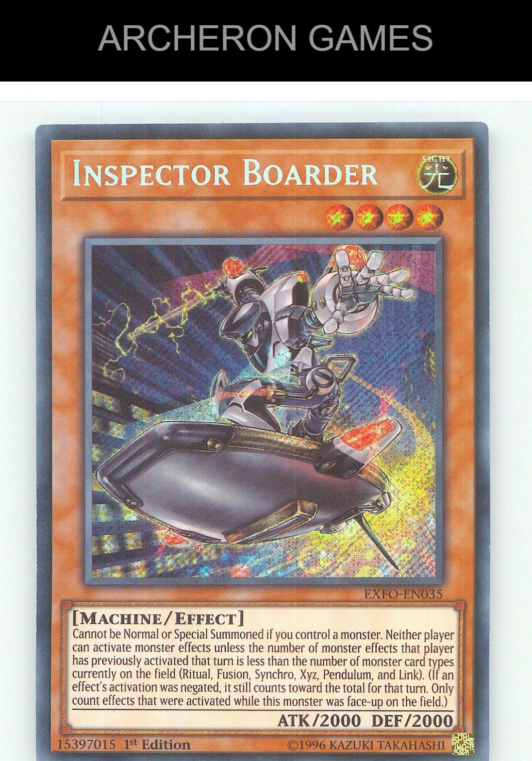 Inspector Boarder SEC YUGIOH Card Unlimited
