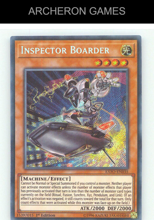Inspector Boarder SEC YUGIOH Card Unlimited