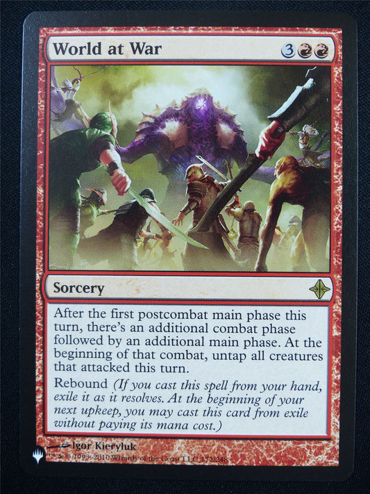 World at War - ROE - Mtg Card #2FZ