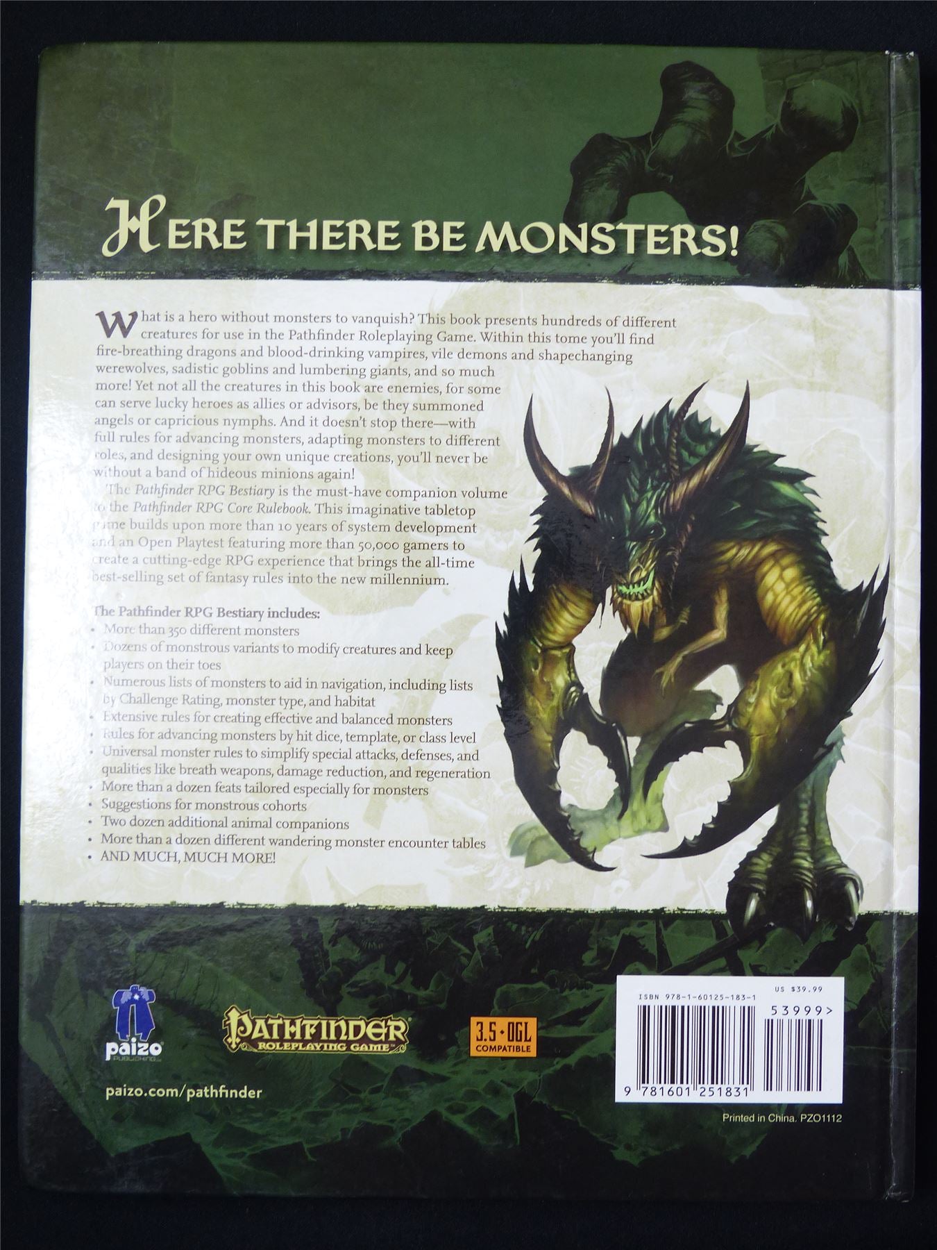 Pathfinder: Bestiary - Roleplay Hardback #472