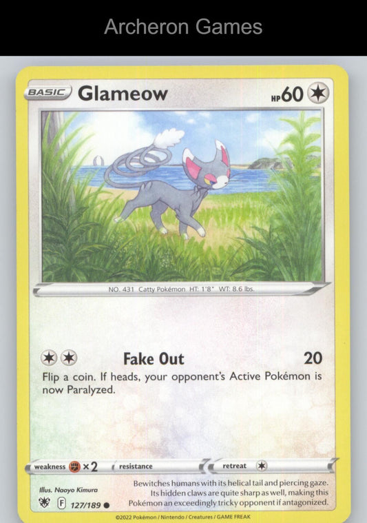 Pokemon Card Glameow ASR 127/189 C Astral Radiance