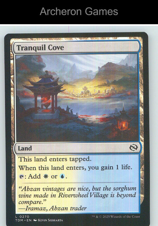 Tranquil Cove TDM 270 Land MTG Card NM/EX+