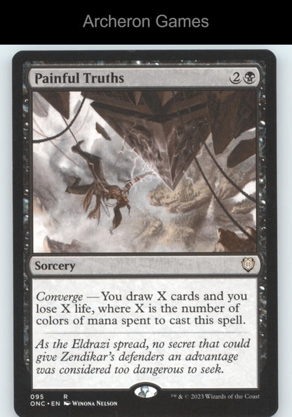 Painful Truths 95 R MTG Card Commander: Phyrexia: All Will Be One