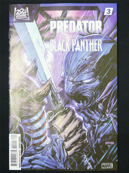 PREDATOR versus Black Panther #3 - B&B Dec 2024 Marvel Comic #3KR