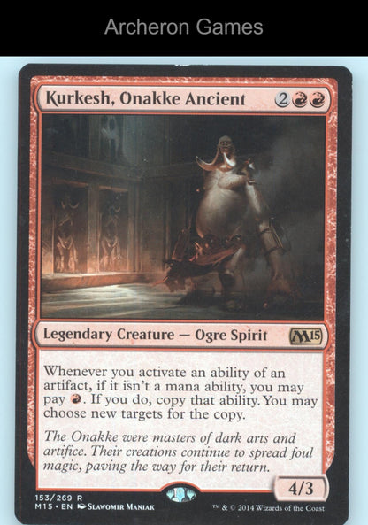 Kurkesh, Onakke Ancient 153 R MTG Card Magic 2015 (M15)