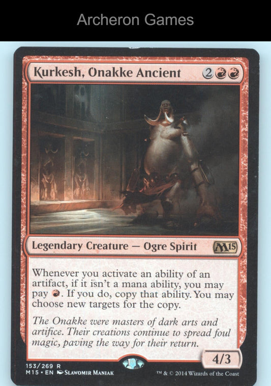 Kurkesh, Onakke Ancient 153 R MTG Card Magic 2015 (M15)