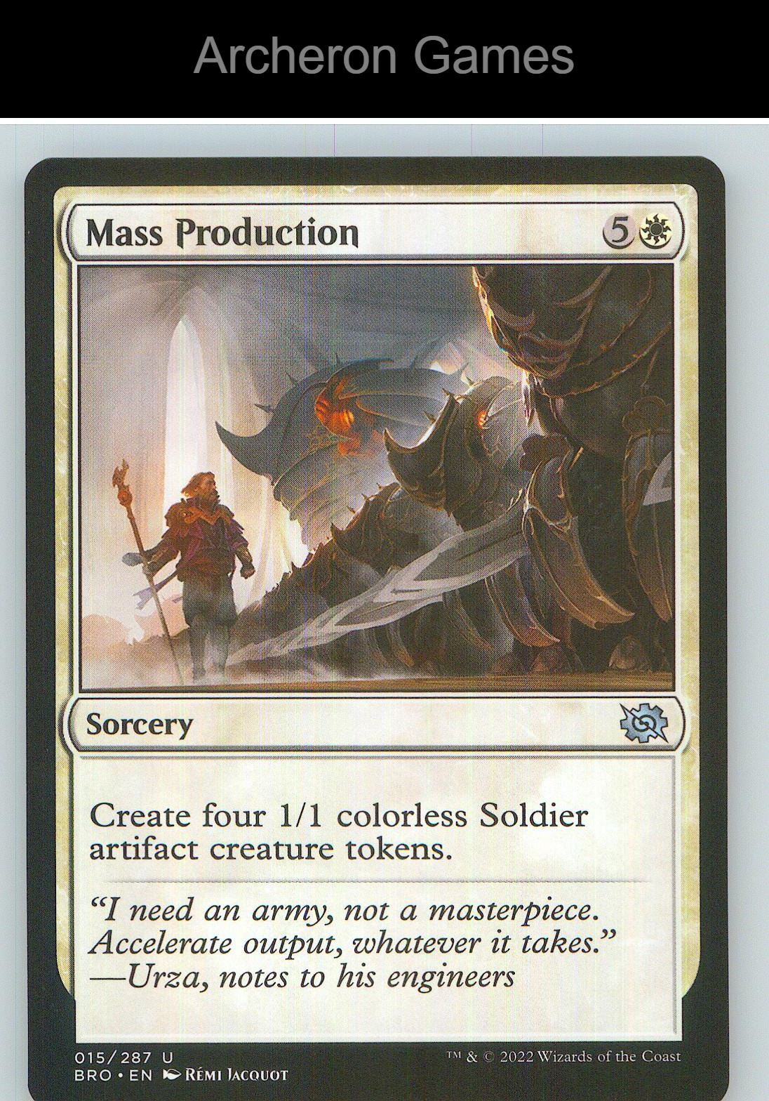 Mass Production BRO 15 UC MTG Card NM/EX+