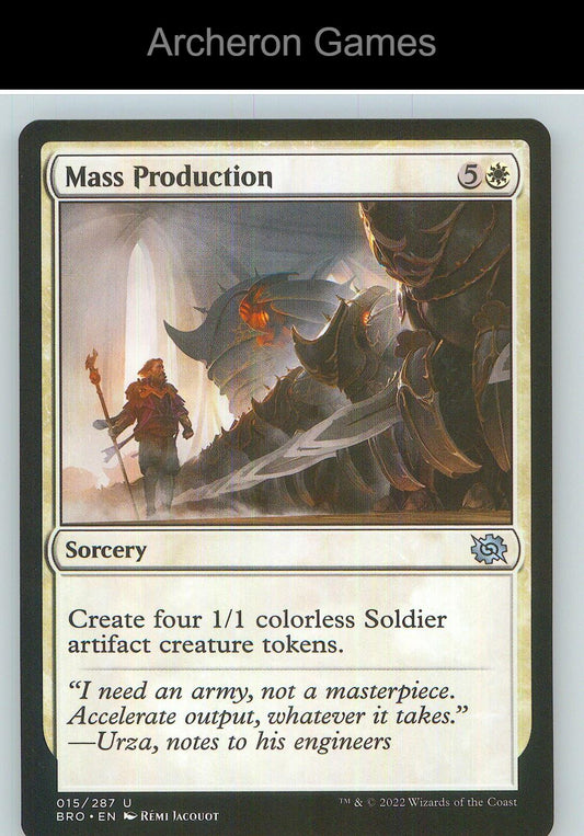 Mass Production BRO 15 UC MTG Card NM/EX+