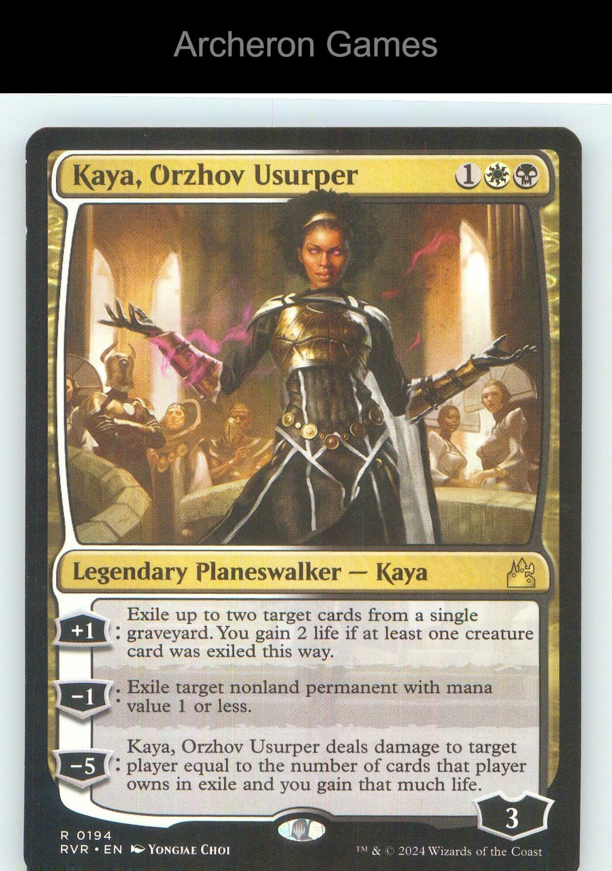 Kaya, Orzhov Usurper RVR 194 R MTG Card NM/EX+