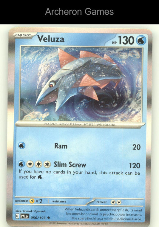 Pokemon Card Veluza PAL 056/193 R Paldea Evolved Holo