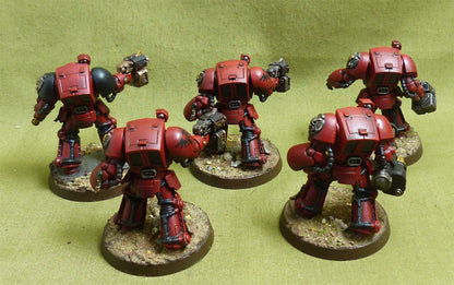 Terminator Assault Squad painted - Blood Angels - Warhammer 40K #5A