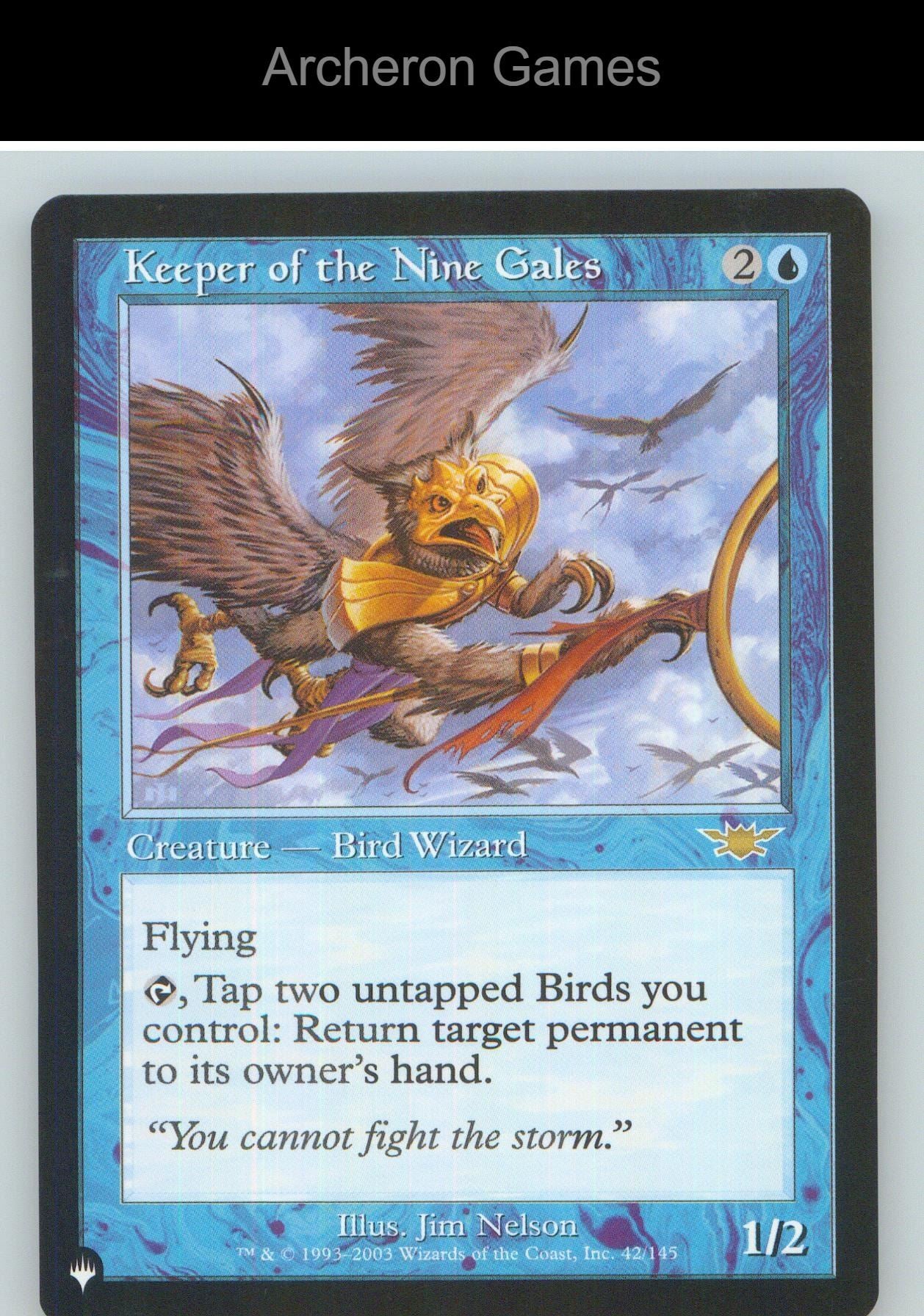 Keeper of the Nine Gales PLST 42/145 R MTG Card NM/EX+
