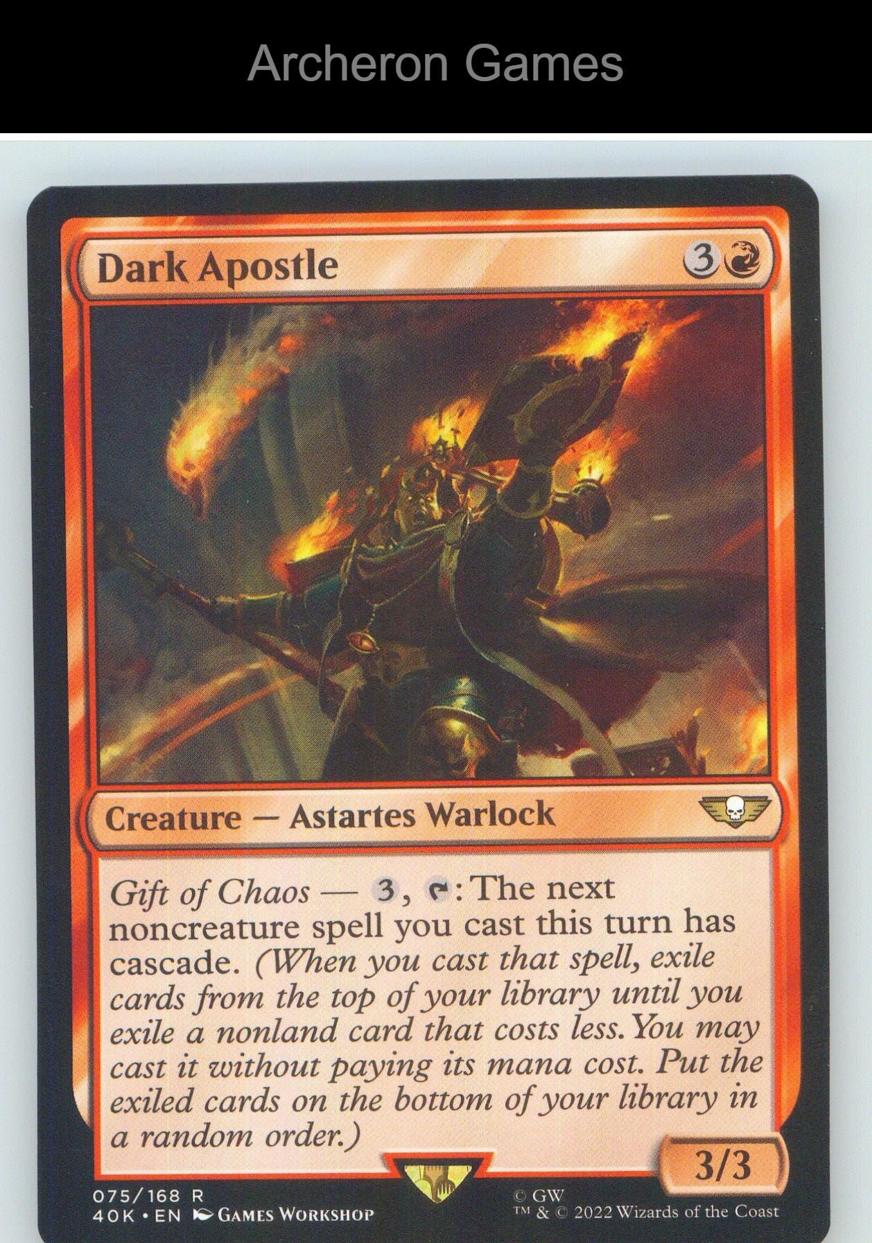 Dark Apostle (Surge Foil) 75 R MTG Card NM/EX+