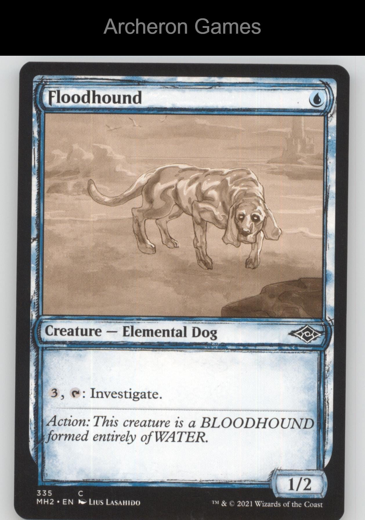 Floodhound (Showcase) 335 C MTG Card Modern Horizons 2