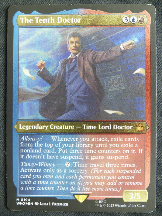 The Tenth Doctor Etched Foil Thick Display Version - WHO - Mtg Card #3F7