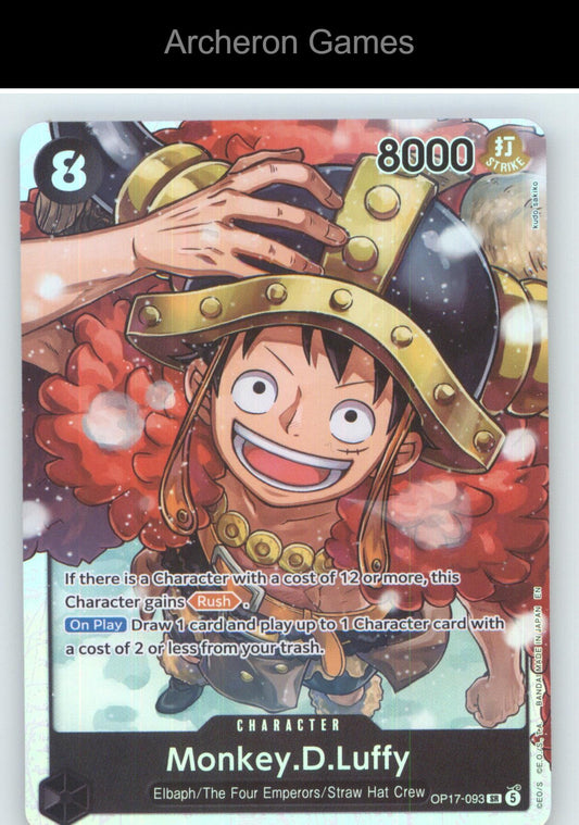 Monkey.D.Luffy (093) OP17-093 One Piece Card NM/EX+ Foil