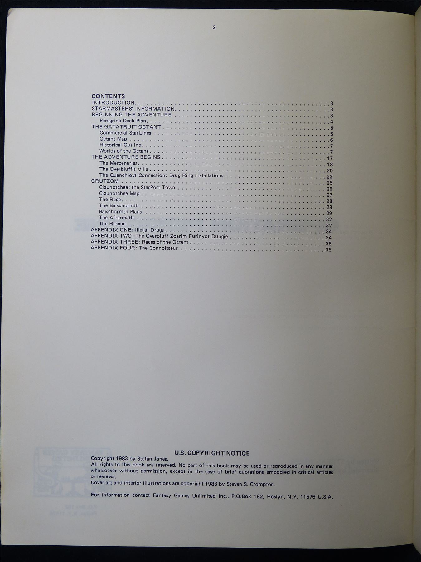 Space Opera: Operation Peregrine - Roleplay Booklet #2S8