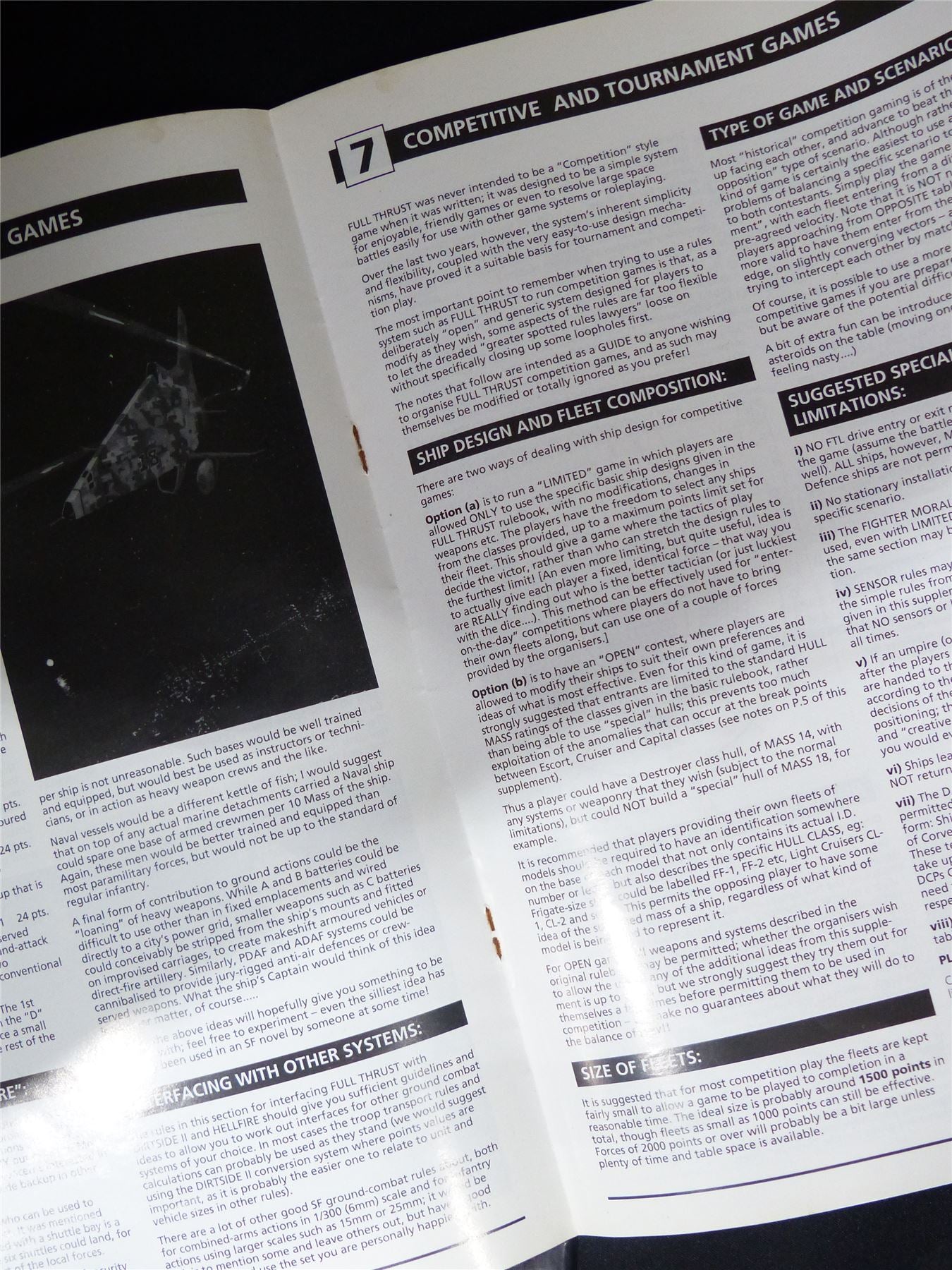 Full Thrust Fleet Action Miniatures Game and Supplement Second Edition Booklets #1XF