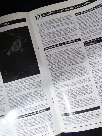 Full Thrust Fleet Action Miniatures Game and Supplement Second Edition Booklets #1XF
