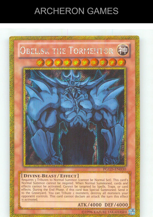 Obelisk the Tormentor Gold Secret Rare YUGIOH Card Unlimited